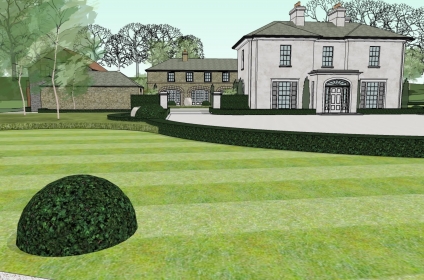 Classical Home with Stone Outbuilding Classical Home with Stone Outbuilding